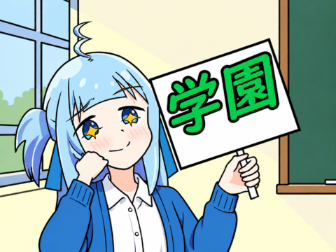 アテナちゃんの学園ランキング看板