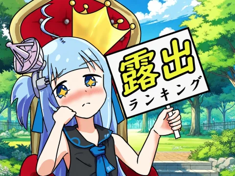 アテナちゃんの露出ランキング看板